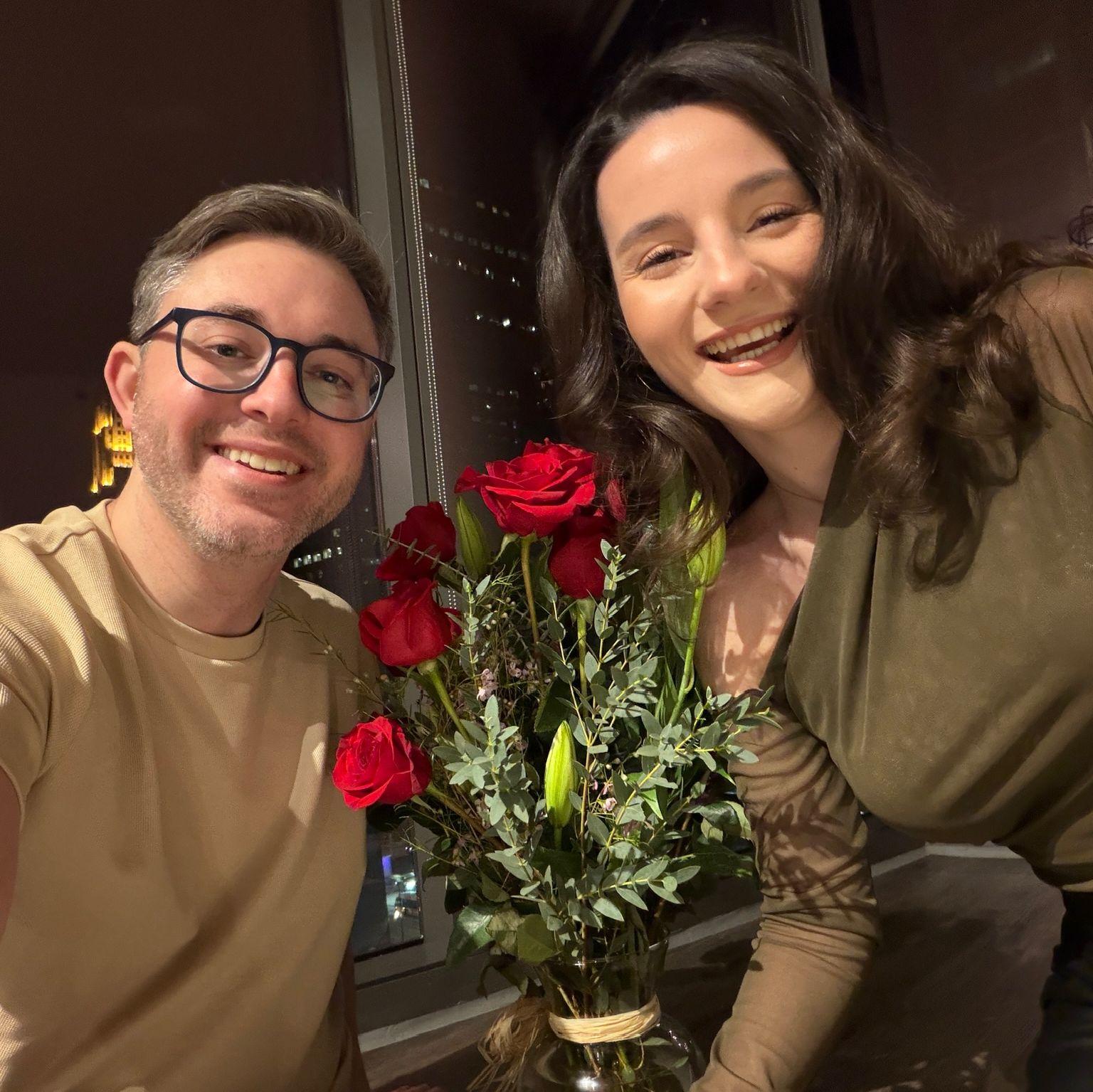 Us, Valentine’s Day 2026, and ready to dance the night off.