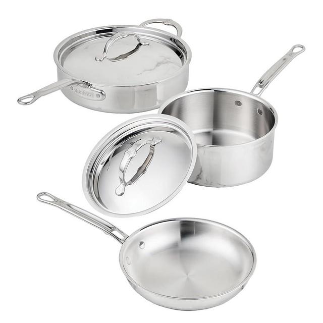 Hestan ProBond Luxe 5-Piece Professional Clad Stainless Steel Cookware Set