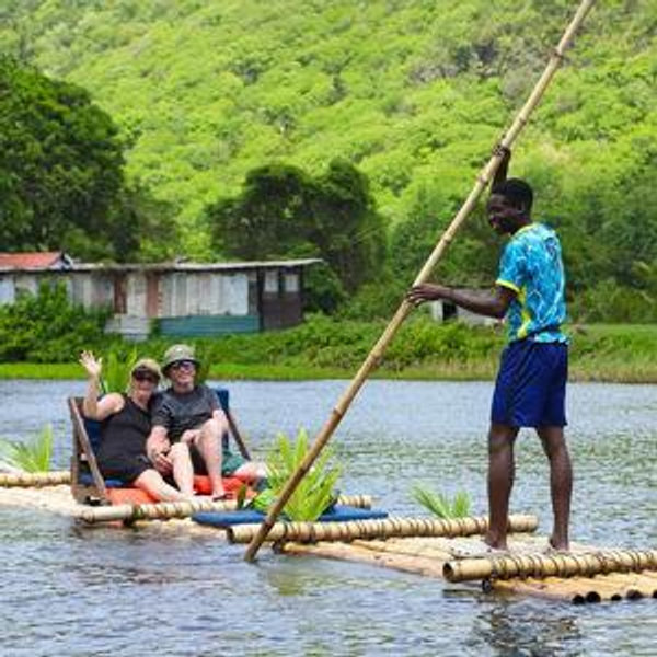 St Lucia Bamboo Rafting
