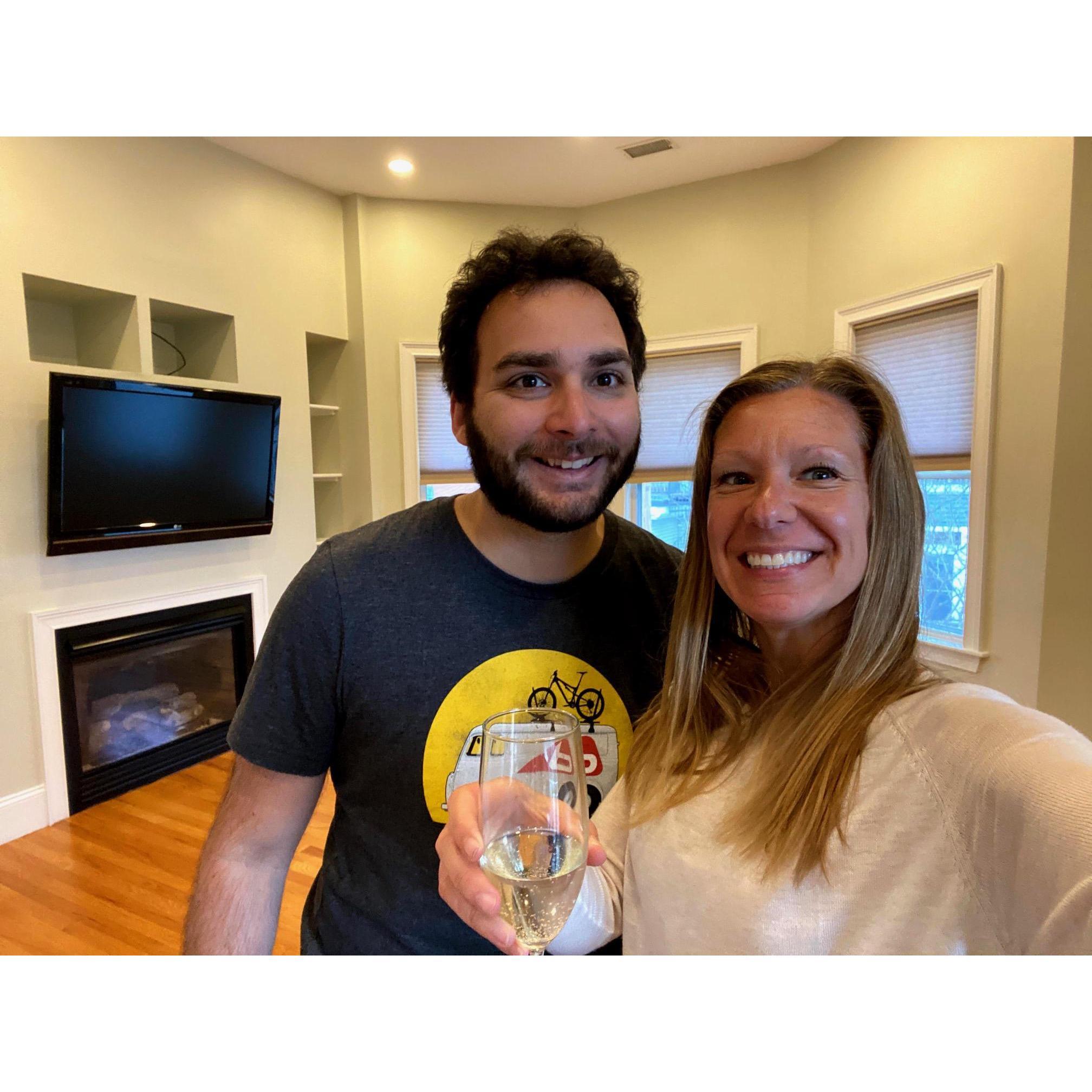 The day we closed on our first home