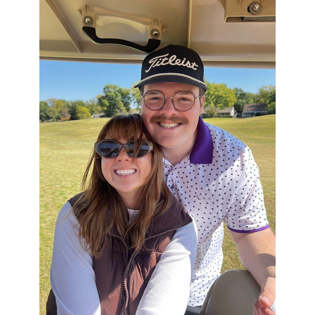 I had to became a golf girl pretty quick.