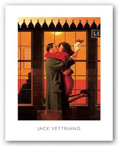 Back Where You Belong by Jack Vettriano Art Print Poster, Overall Size: 15.75x19.75, Image Size: 14.5x17