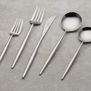 Aero Mirror Flatware Set 20-Pieces + Reviews | Crate & Barrel