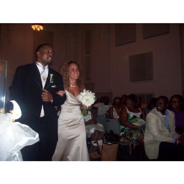 The first time we walked down the aisle. -2008