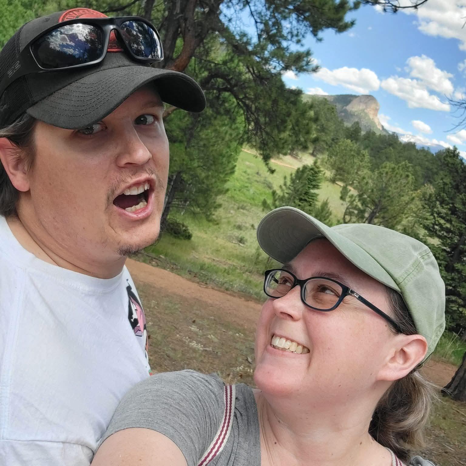 Hiking through a Colorado State Park (you can find this gem inside our home).