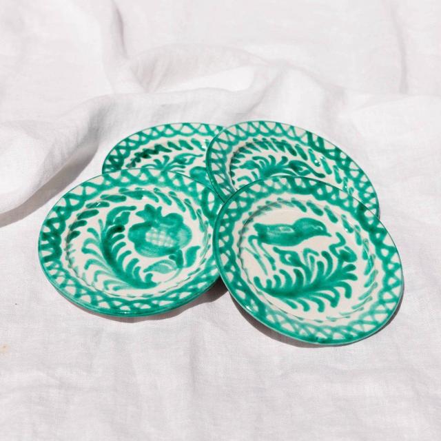 Casa Verde MINI plate with hand painted designs