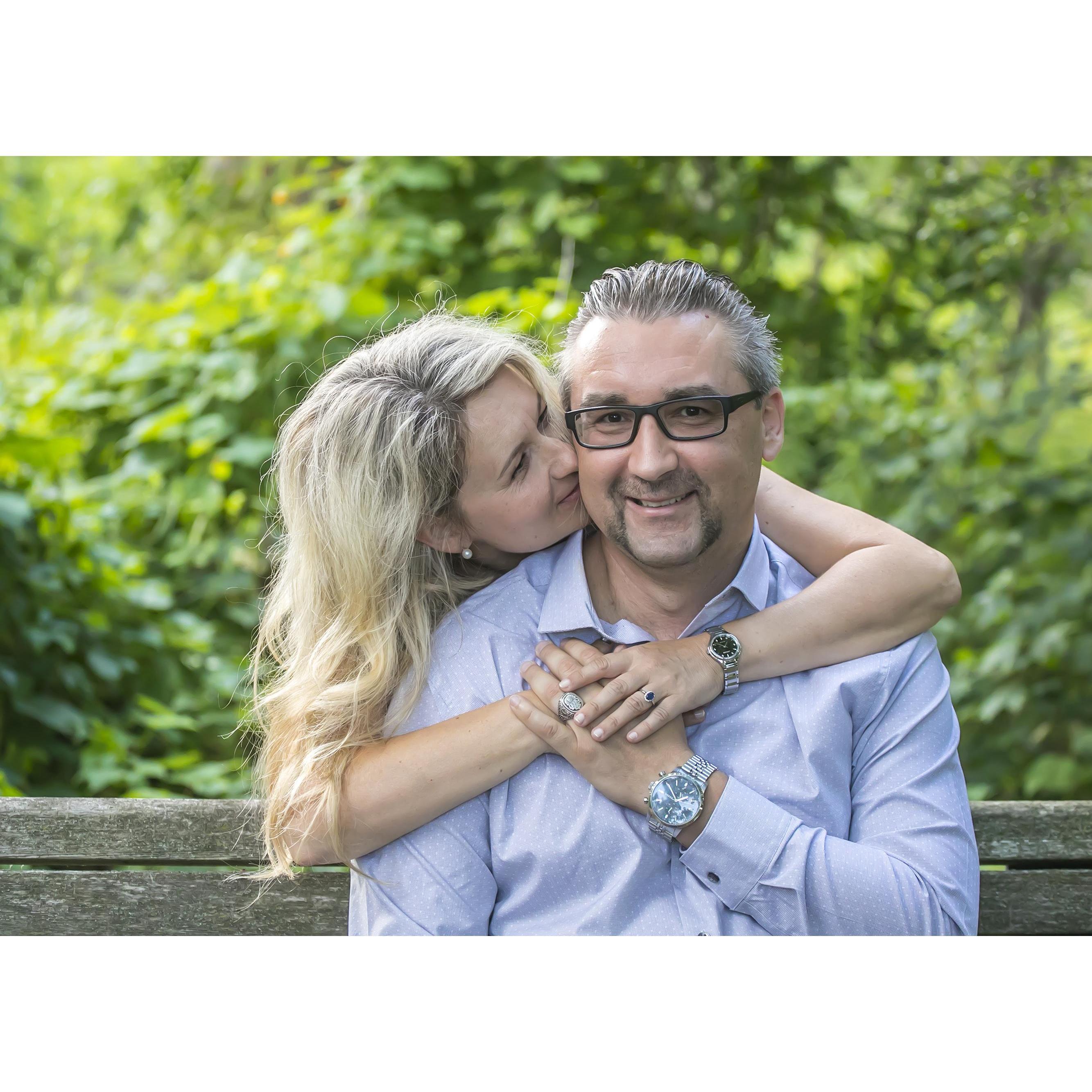 Another one of our engagement pictures taken by Peggy Baker at the Paletta Mansion