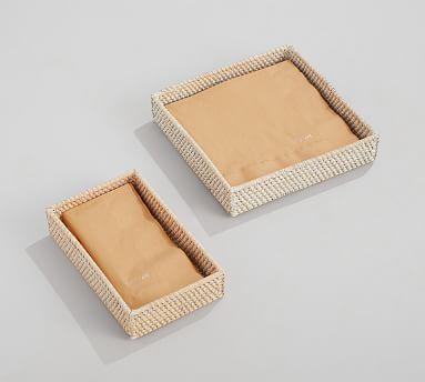 Tava Rattan Napkin Holders - Square
