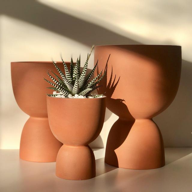 Terracotta Stacked Planters, MEDIUM, TERRACOTTA