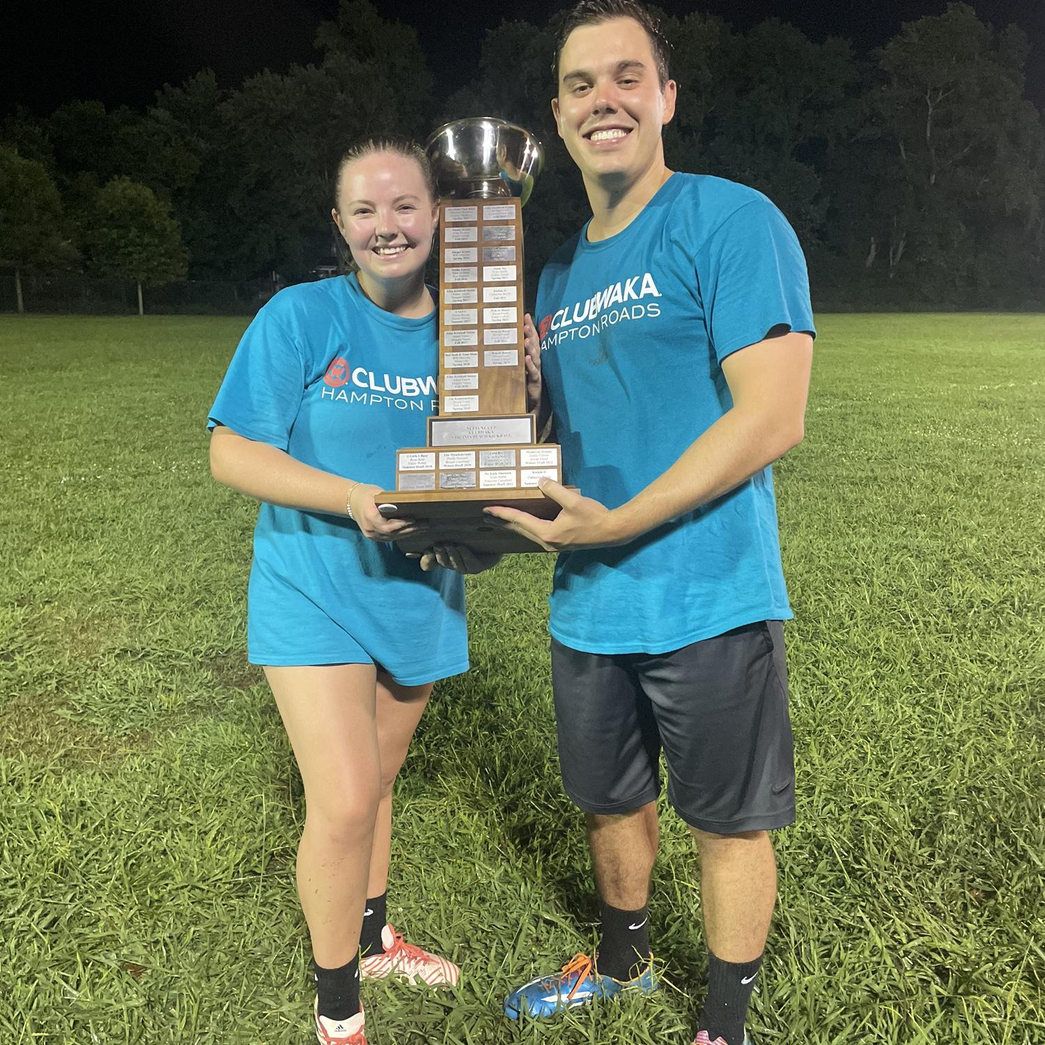 Somehow Matt convinced me to play kickball & three years later we are still playing.