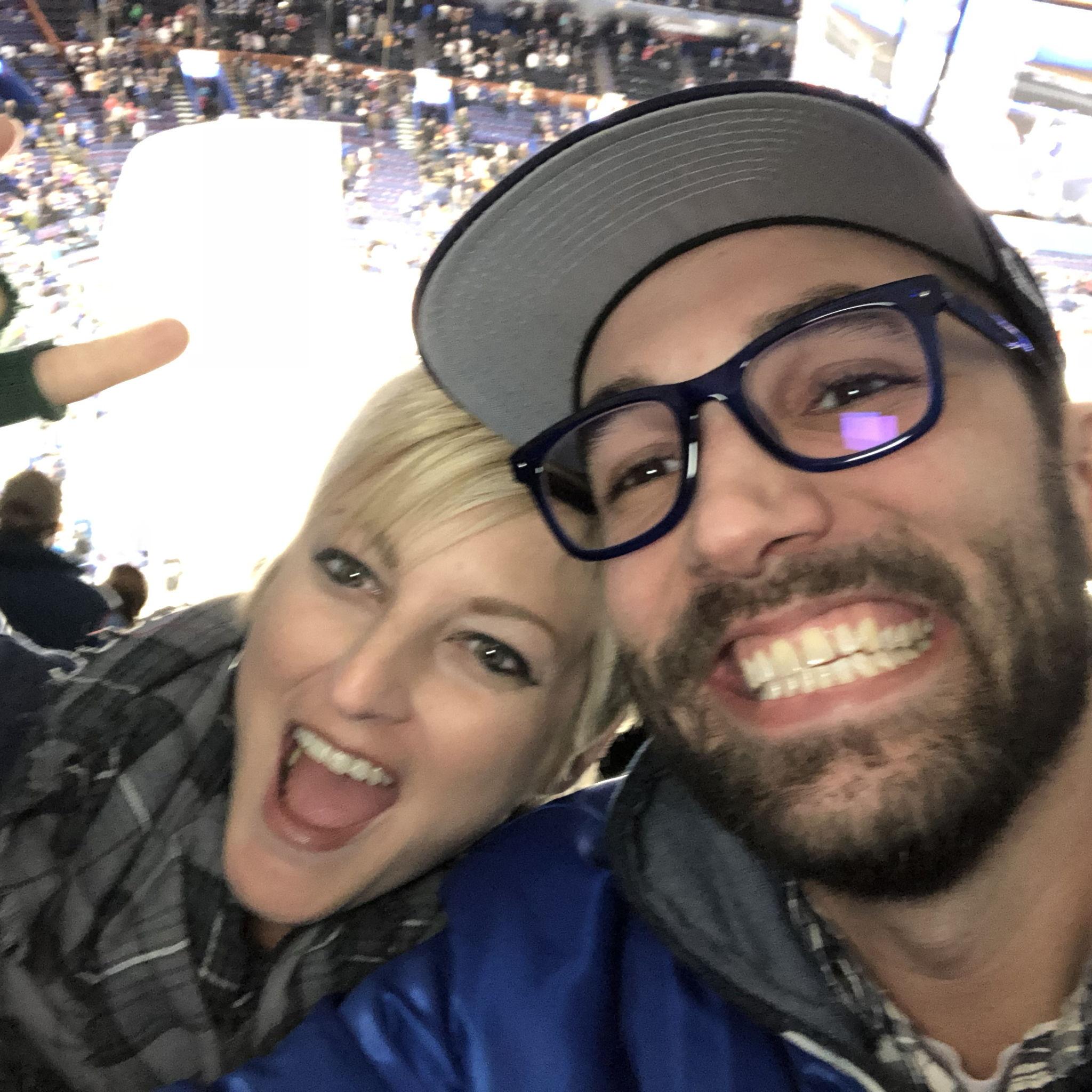Lots of Blues games! (Jamie took Jason to his first!)