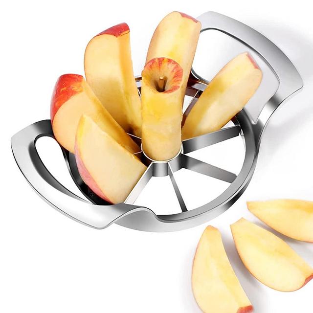 LIIGEMI Apple Slicer, 8-Slice Apple Slicer Corer, Stainless Steel Apple Corer, Sharp and Sturdy Apple Slicer and Corer