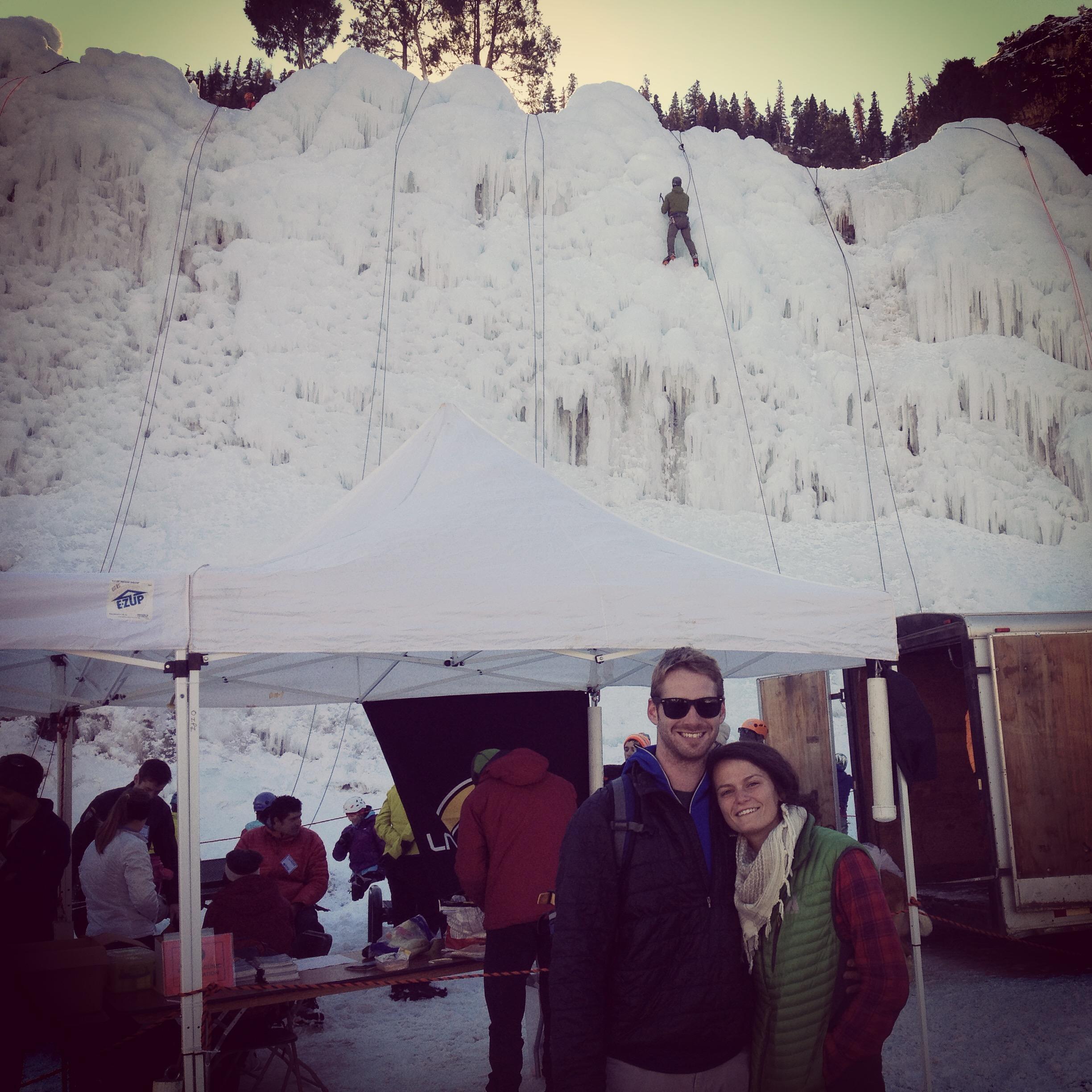 "I looked over at you and knew I was falling in love" - Austin Ouray Ice Climbing festival 2015