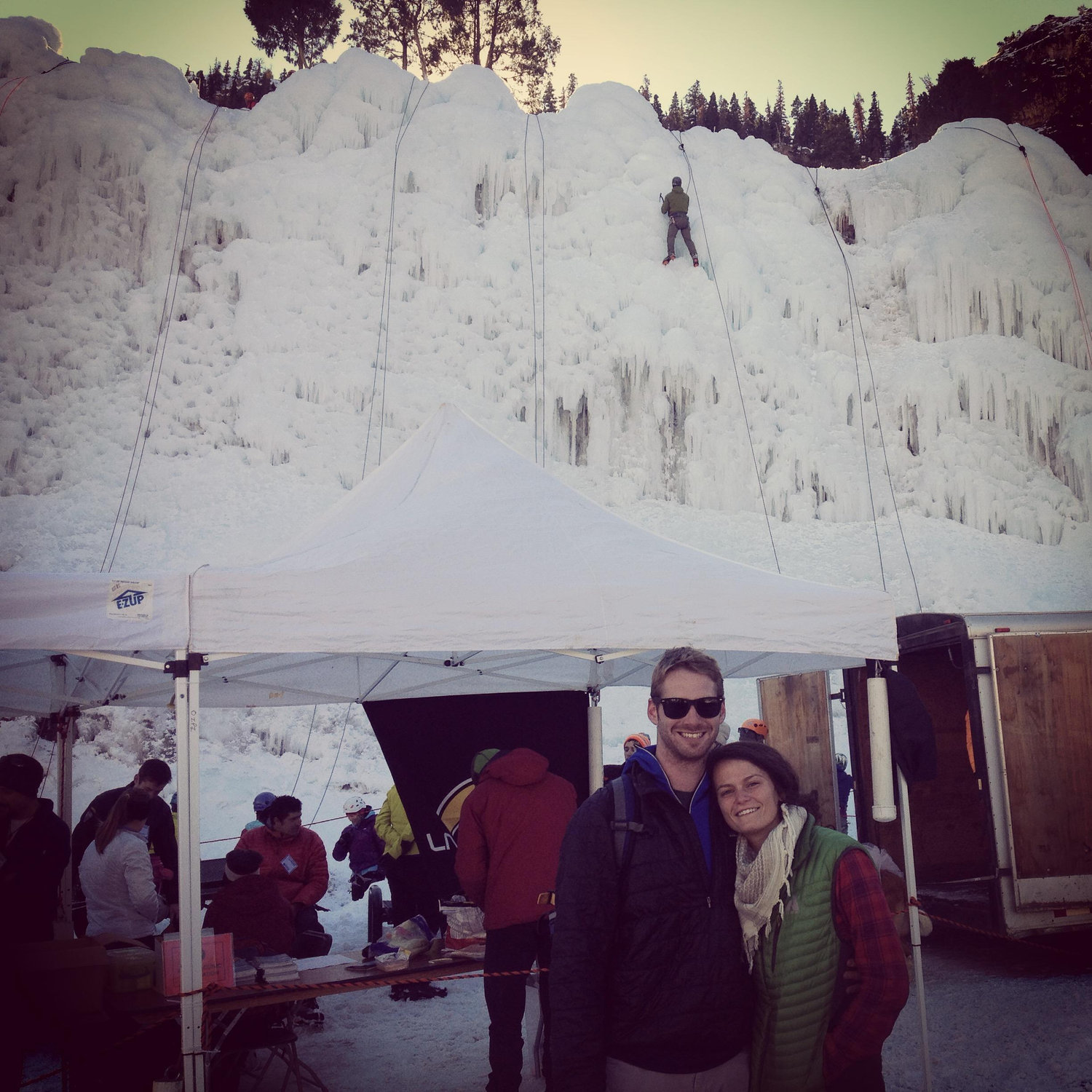 "I looked over at you and knew I was falling in love" - Austin Ouray Ice Climbing festival 2015