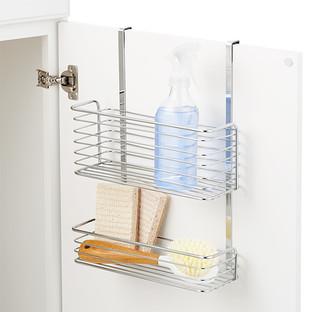 Chrome Over the Cabinet Double Basket