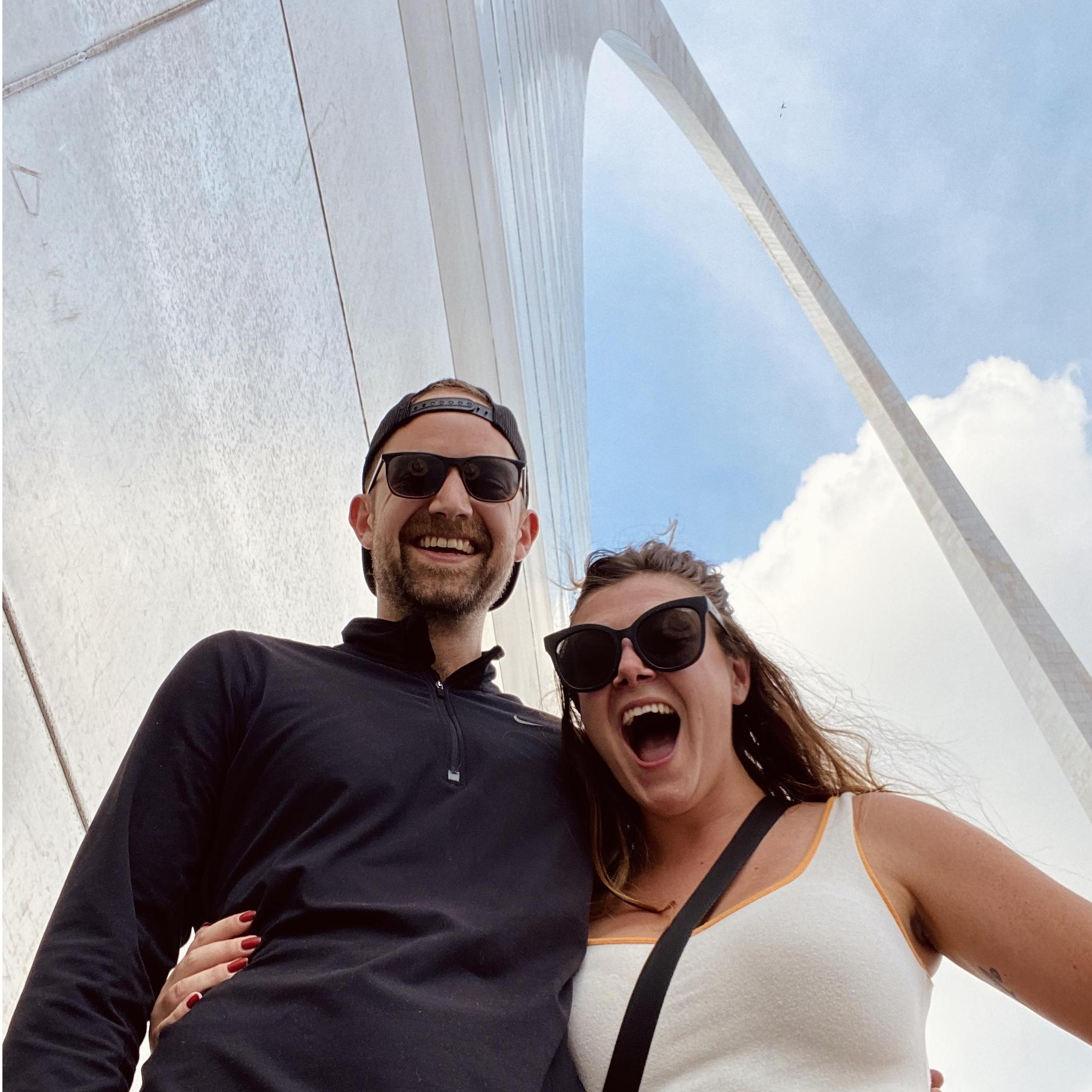 Visiting St. Louis on our COVID road trip, September 2020.