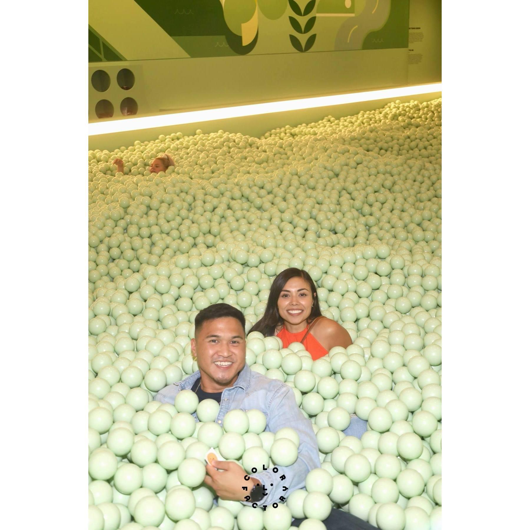 Our first dive into love. aka, the ball pit.
