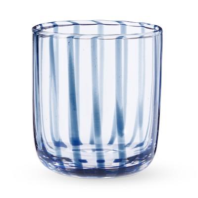 Short - Blue Striped Tumblers, Set of 4