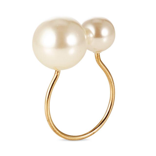 Kim Seybert Faux-Pearl Napkin Ring