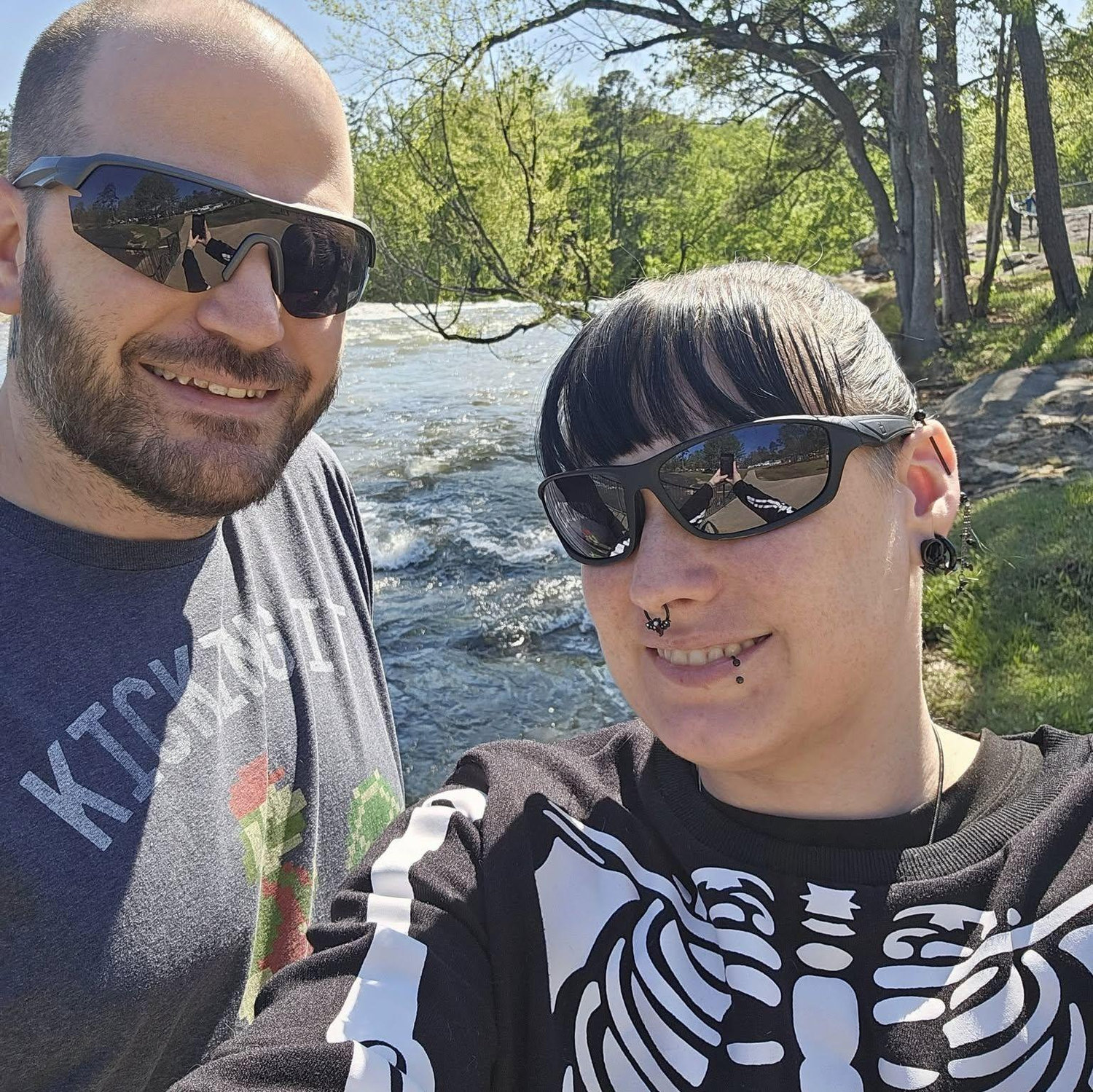 Hike at a waterfall in Alabama