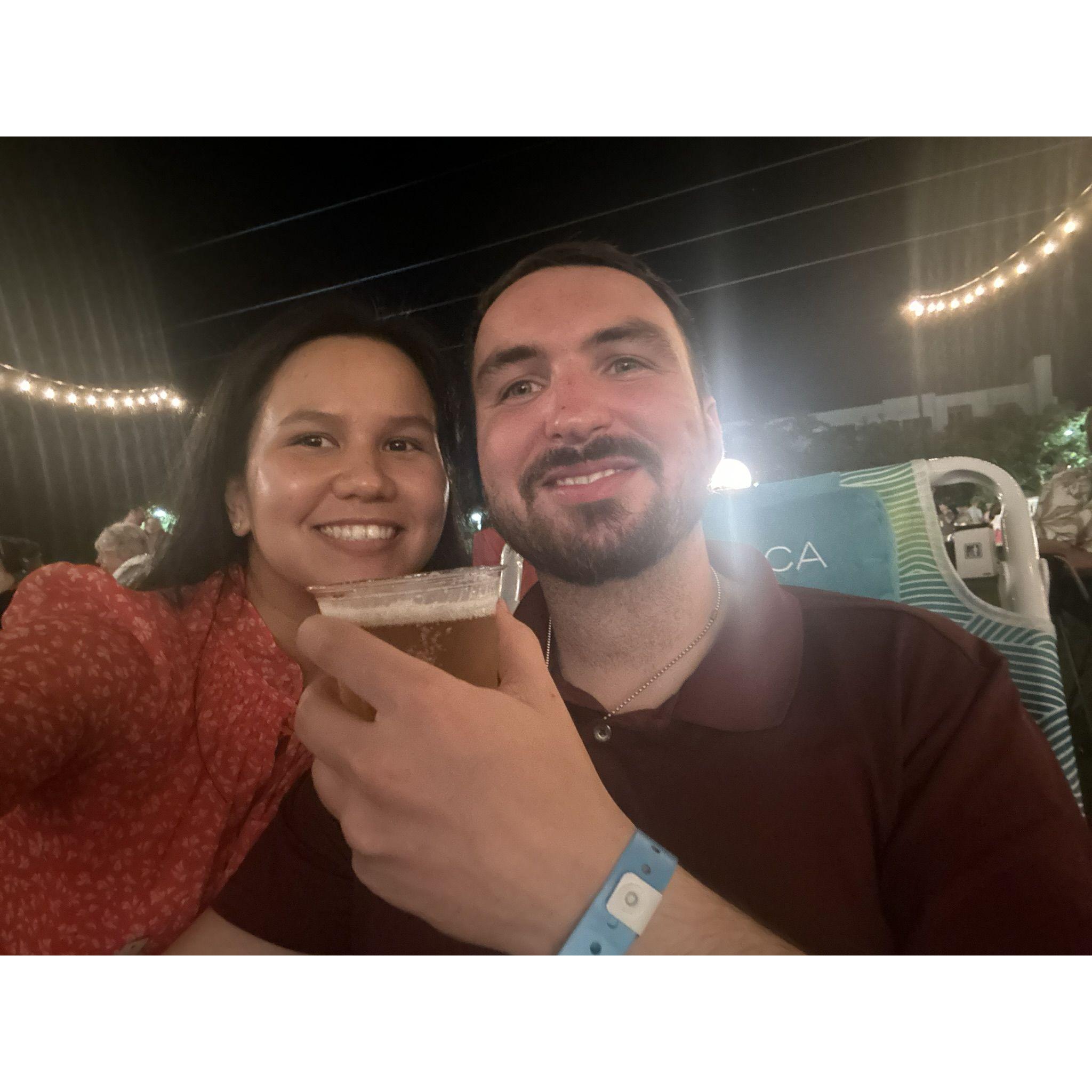 Kristy and Alex at Live on the Lawn 2024!