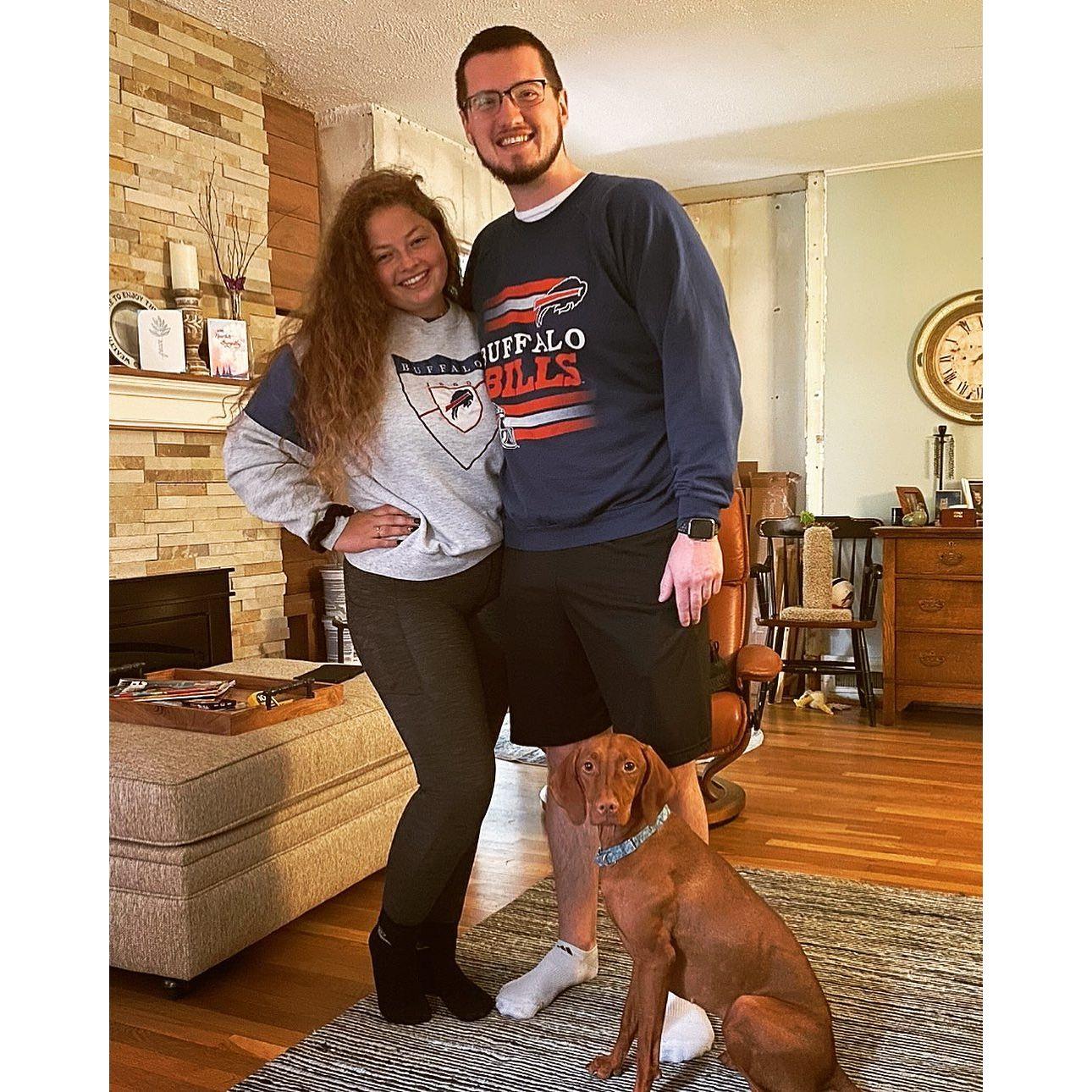 Miss Evie loves the Buffalo Bills too!