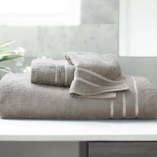 Cariloha® Turkish Cotton/Viscose Blend 3-Piece Bath Towel in Grey