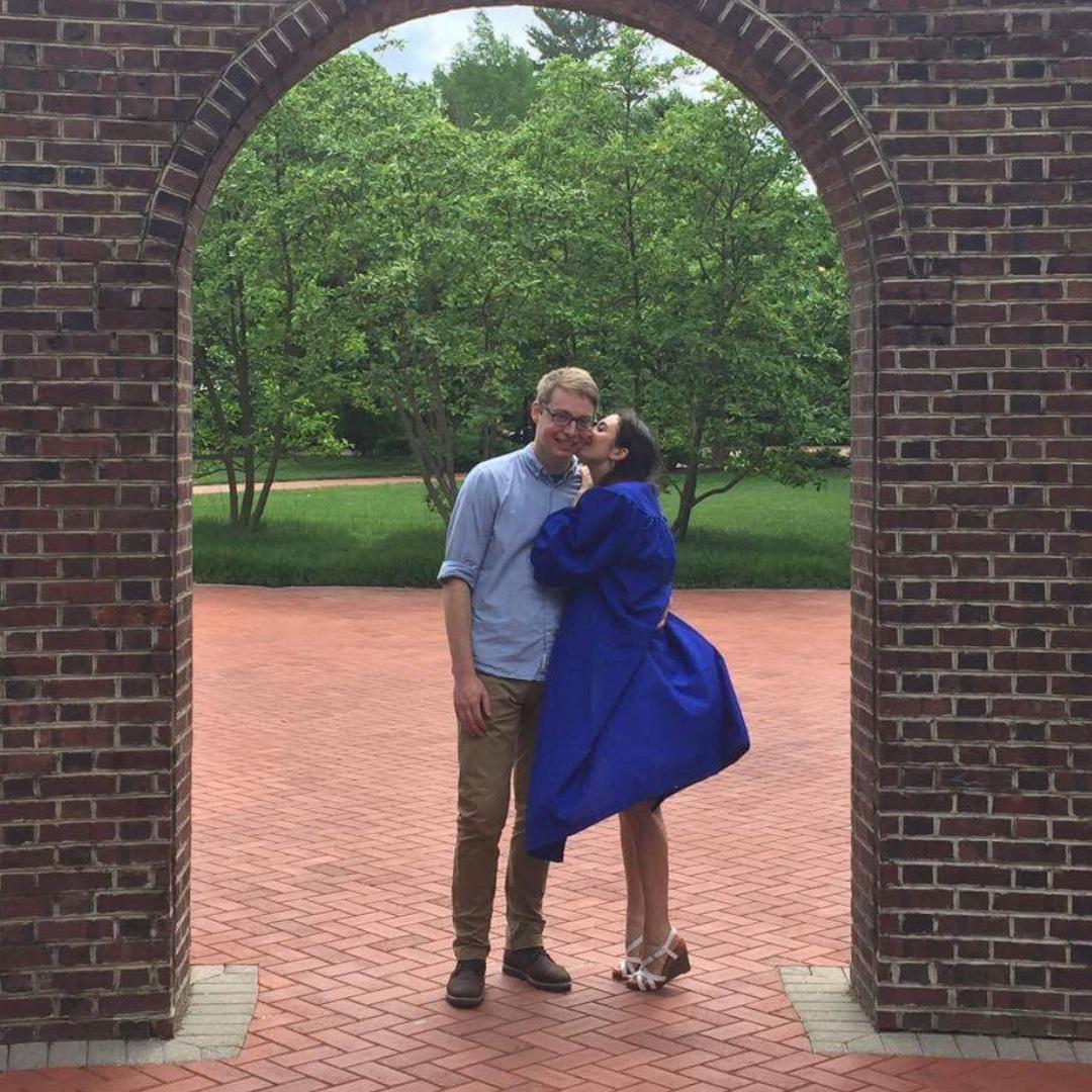 Kissing Arches at University of Delaware Graduation (undergraduate)