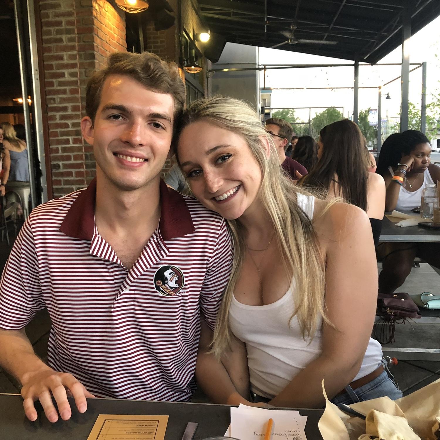 Maddie and Kent’s first picture together in 2018