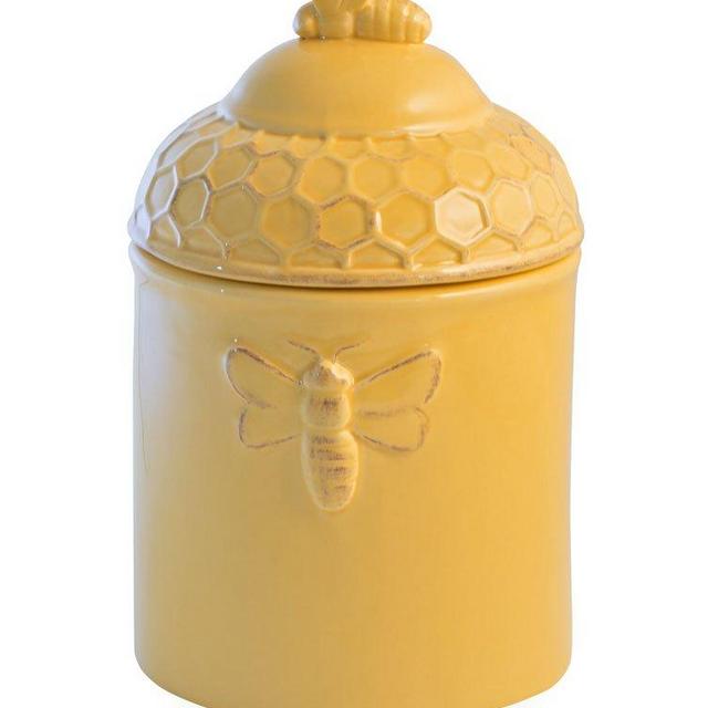 Boston International Ceramic Goody Jar, Honeycomb