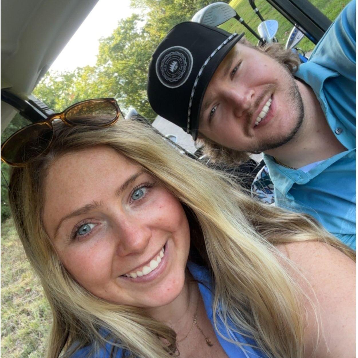 Another favorite couple hobby, golf!