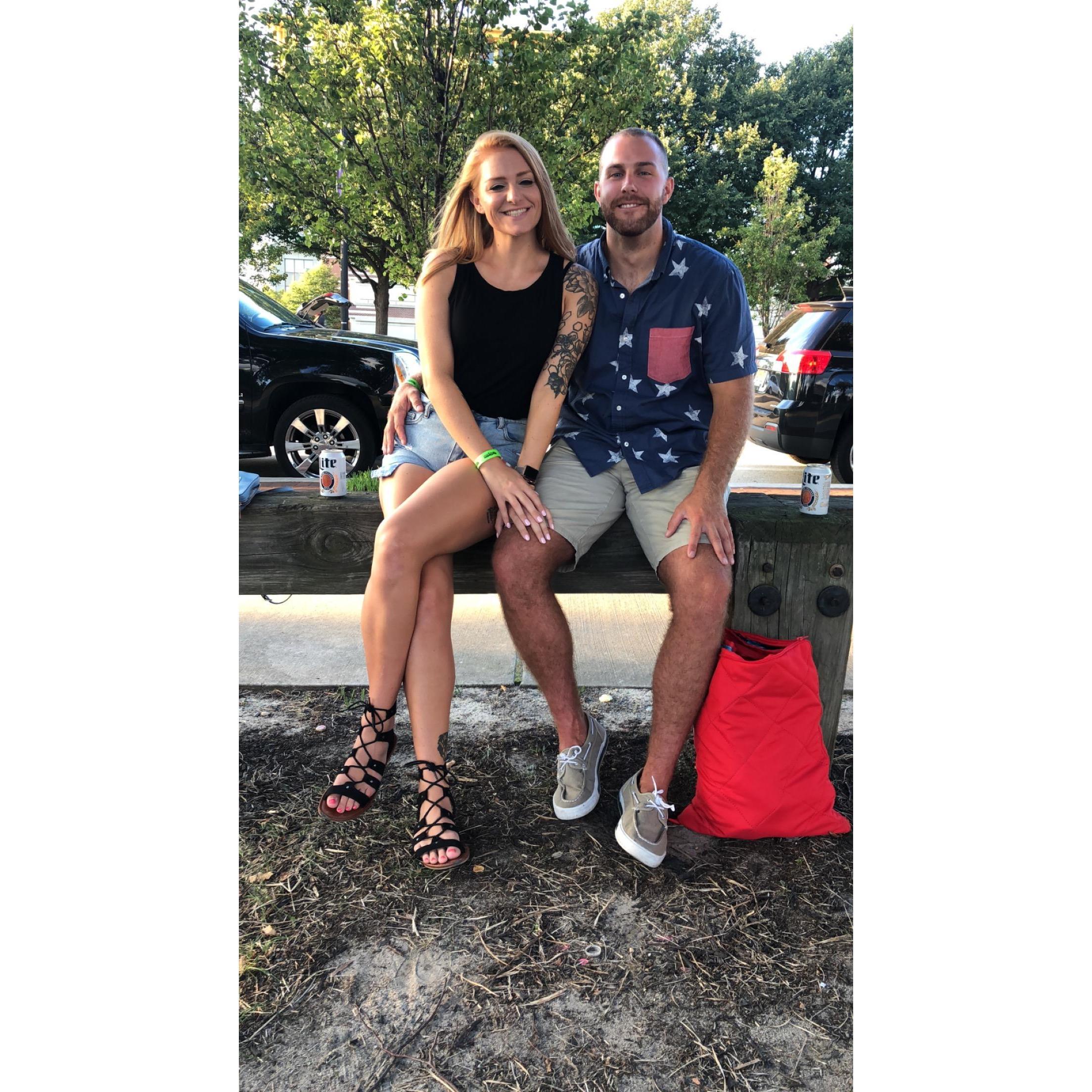 Our first concert together September 2018