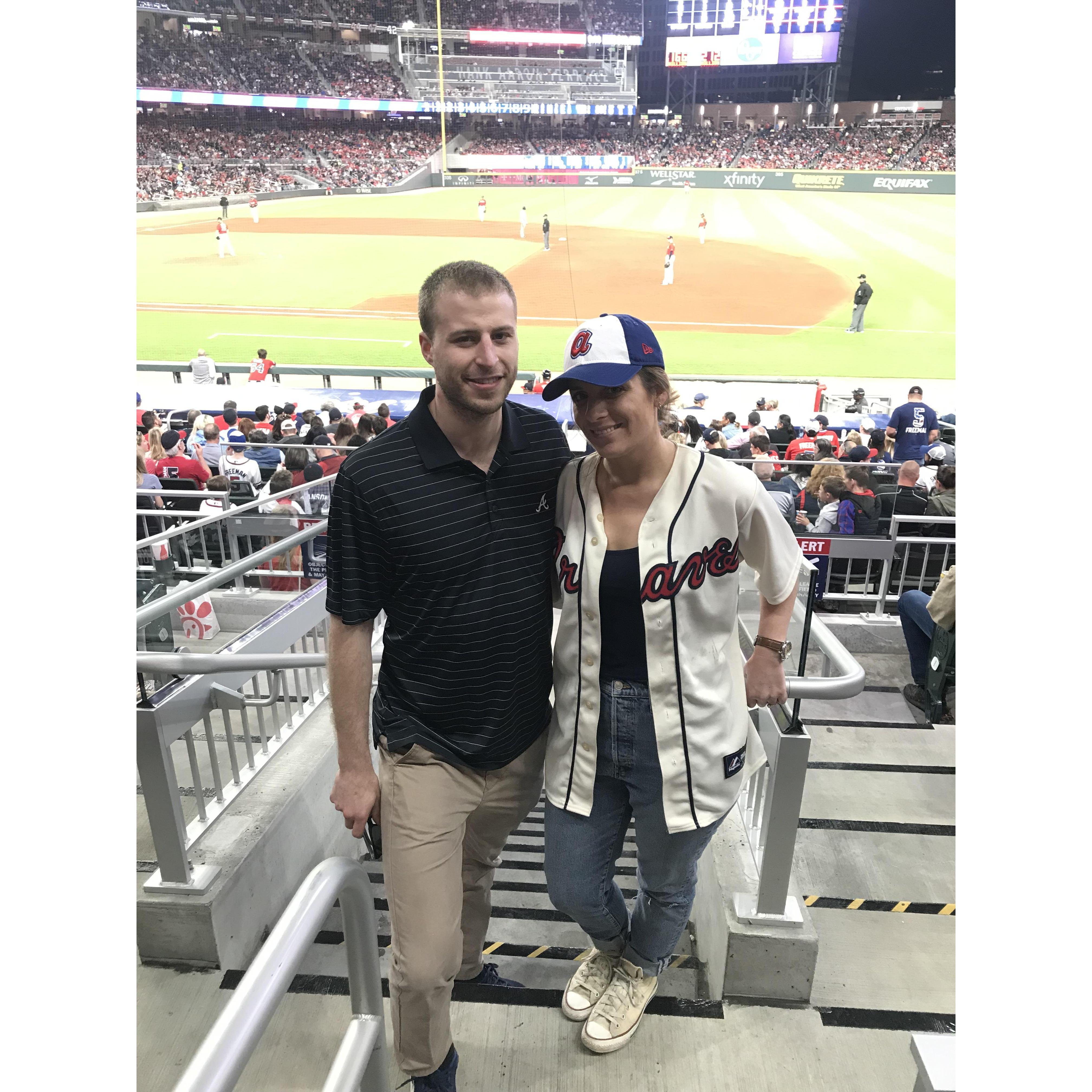 Braves game at Suntrust Park, 2019