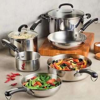 Brilliance 10-Piece Stainless Steel Cookware Set