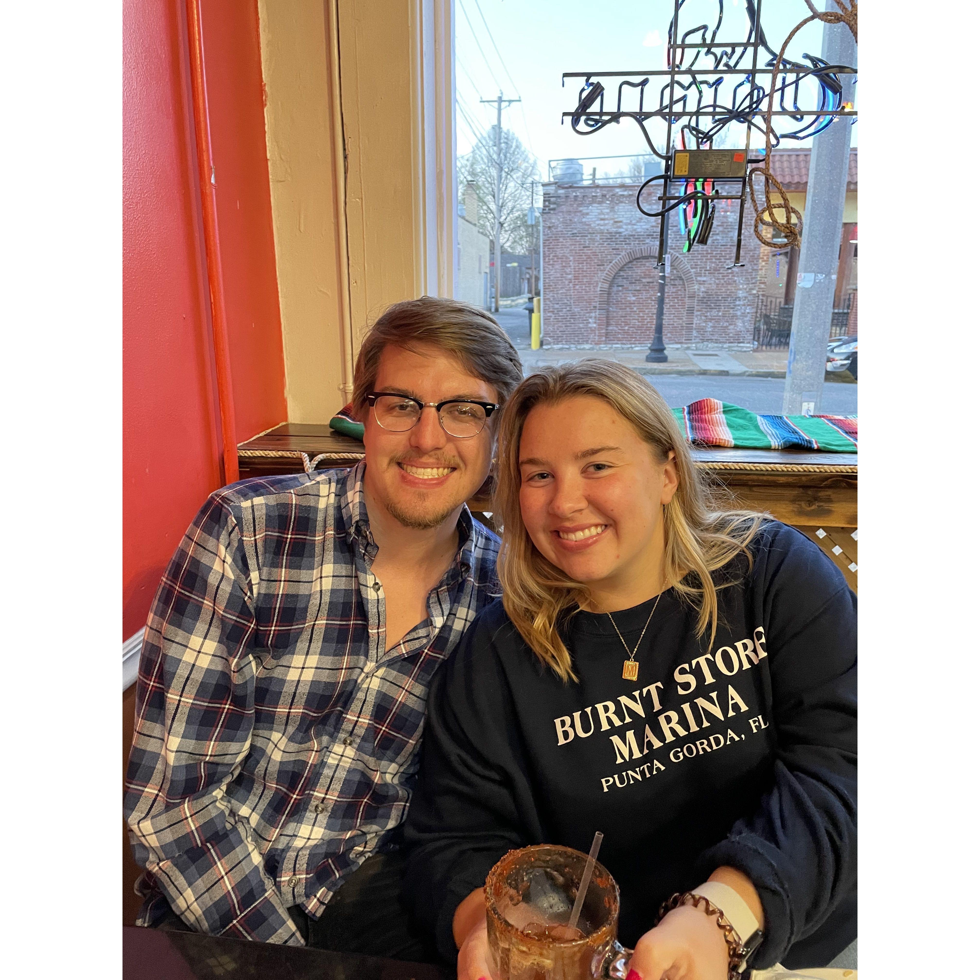 Enjoying food on Cherokee st.!