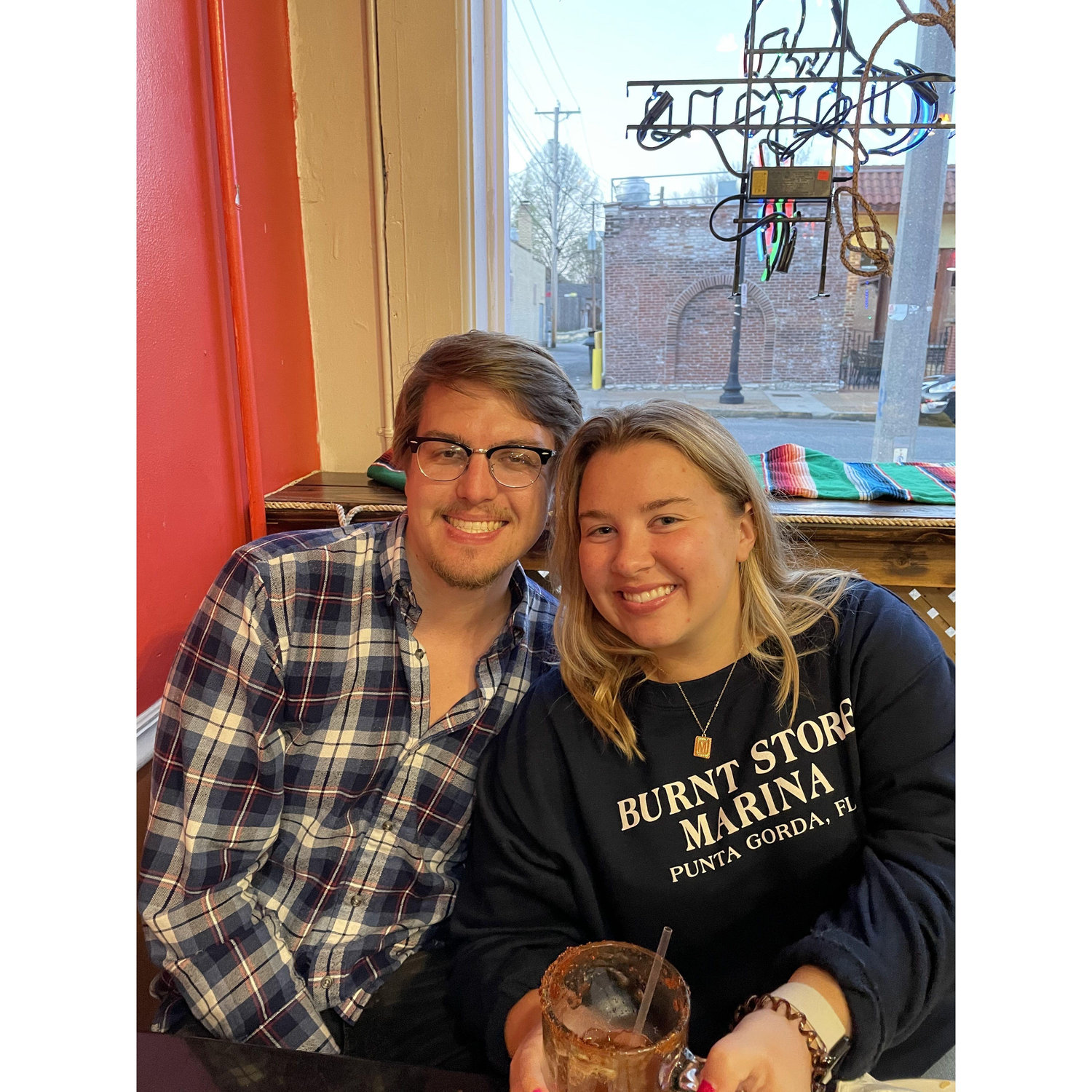 Enjoying food on Cherokee st.!