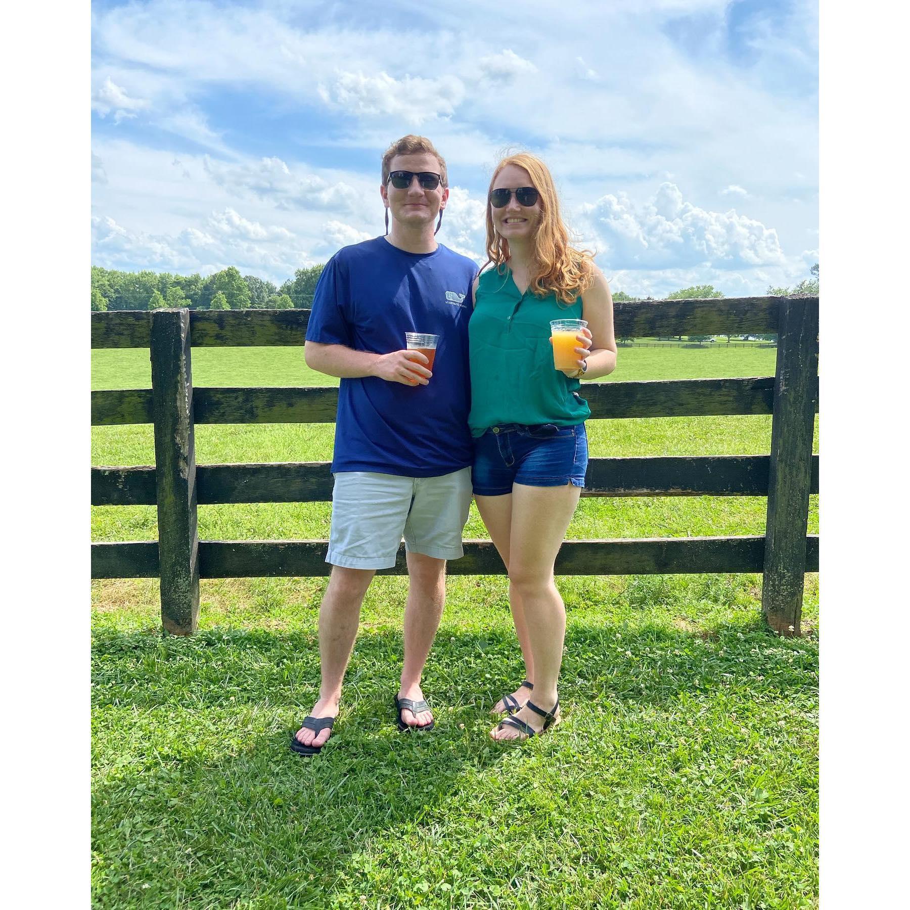 Chris and Anna share a passion for craft beer and exploring different breweries!