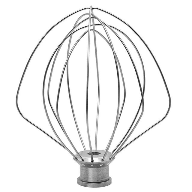 KN256WW 6-Wire Whip Attachment for KitchenAid 6 Quart Bowl-Lift Stand Mixer Accessory Replacement, Egg Cream Stirrer, Cakes Mayonnaise Stainless Steel Whisk