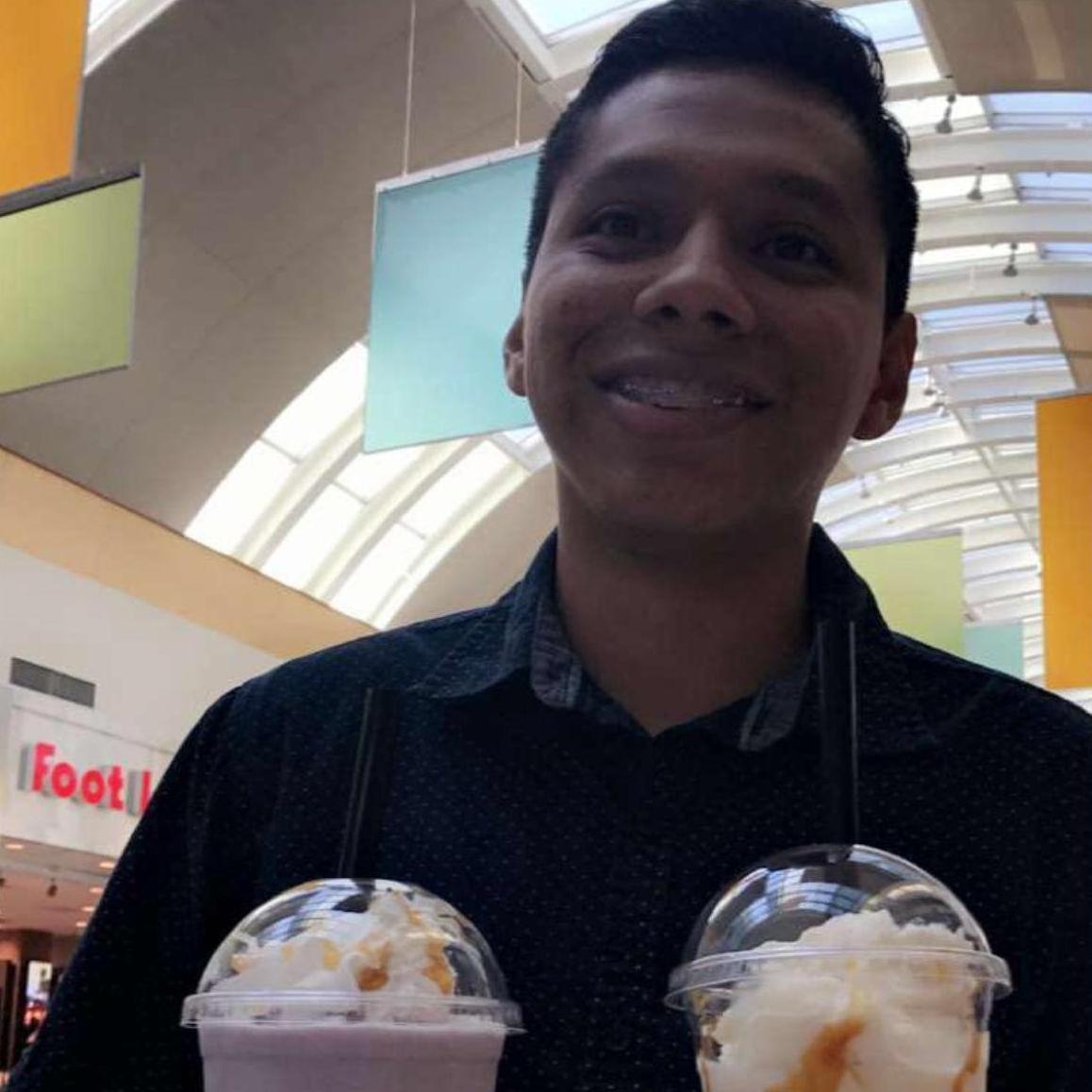 The start of something special. Jocelyne loved the way he would look at her. Plus boba...come on..done deal!