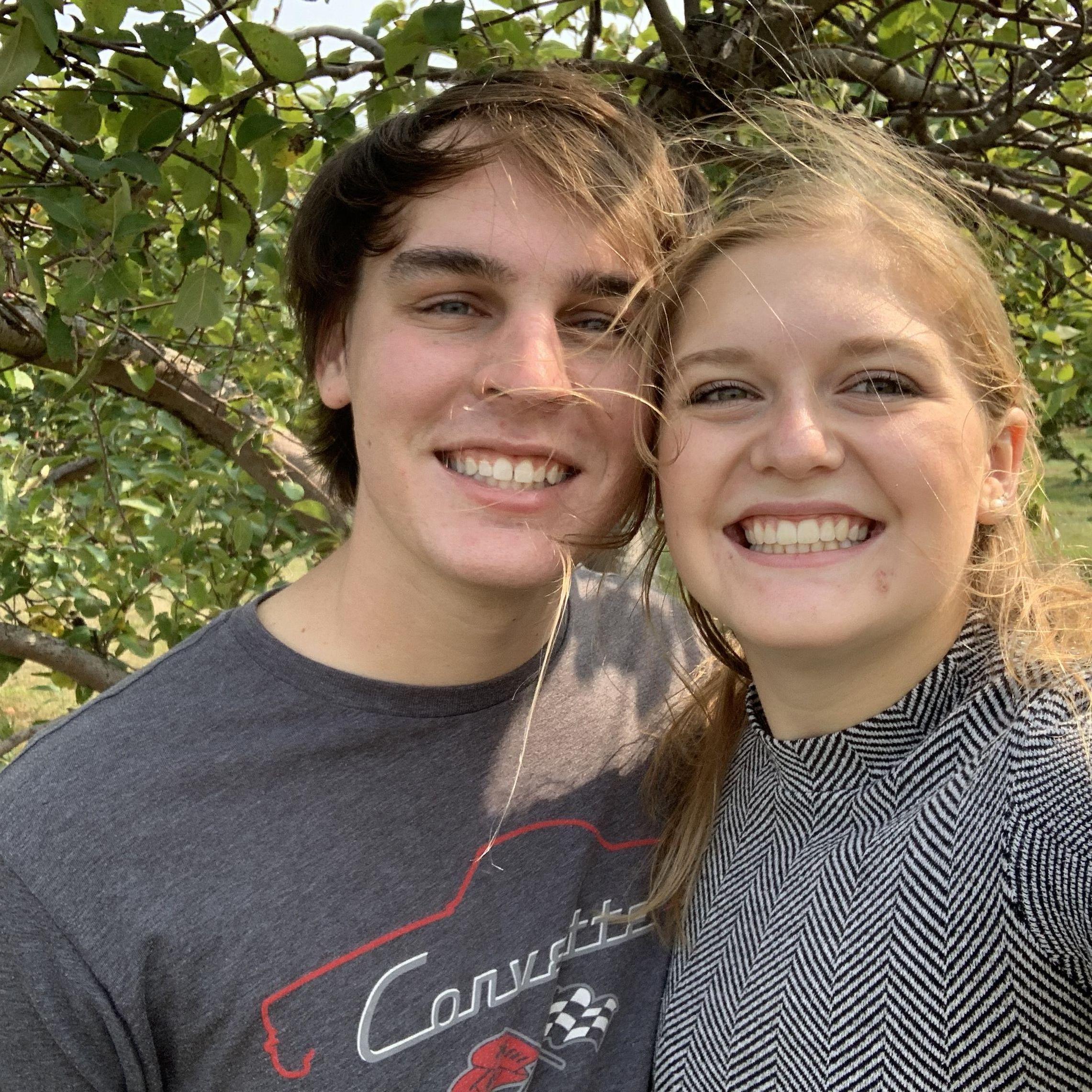 Apple picking together, Fall 2020.