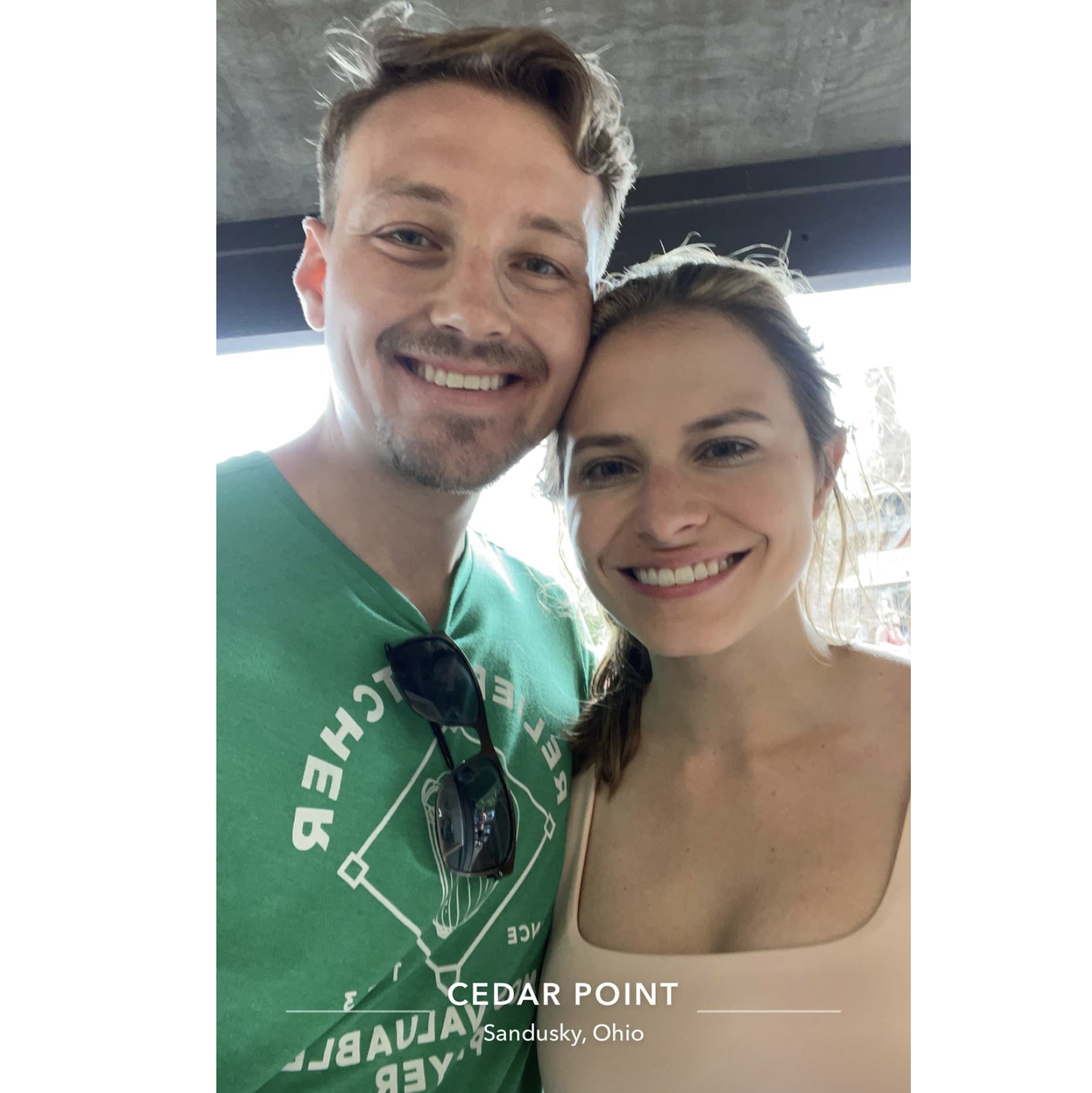 For Annamarie's birthday, Will took her to Cedarpoint to ride rollercoasters. Both had fun, but Will was sick from the rides by the time they left.