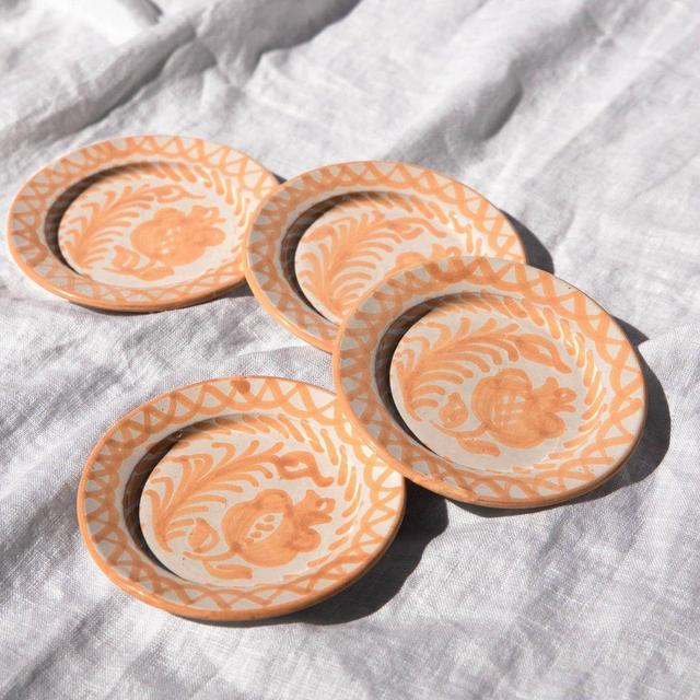 Casa Melocoton MINI plate with hand painted designs