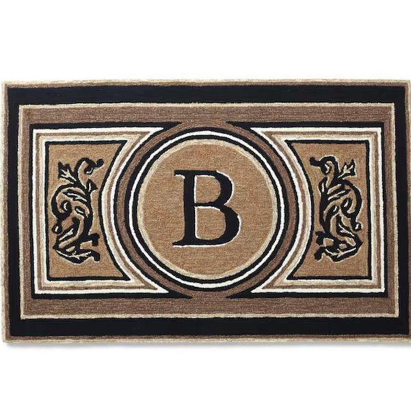 (B) Wingate Monogrammed Door Mat
