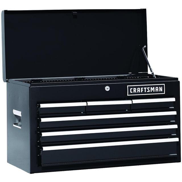 Craftsman 6 Drawer Heavy Duty Tool Chest, All Steel Construction & Smooth Glide Drawers - Black
