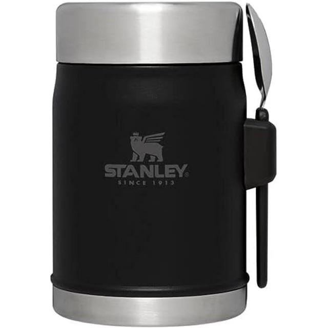 Stanley Classic Legendary Classic Food Jar + Spork 14oz Matte Black