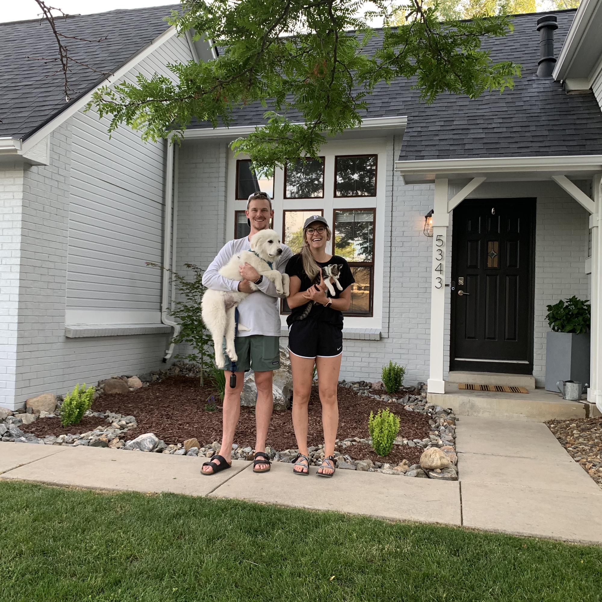 Our first home together!