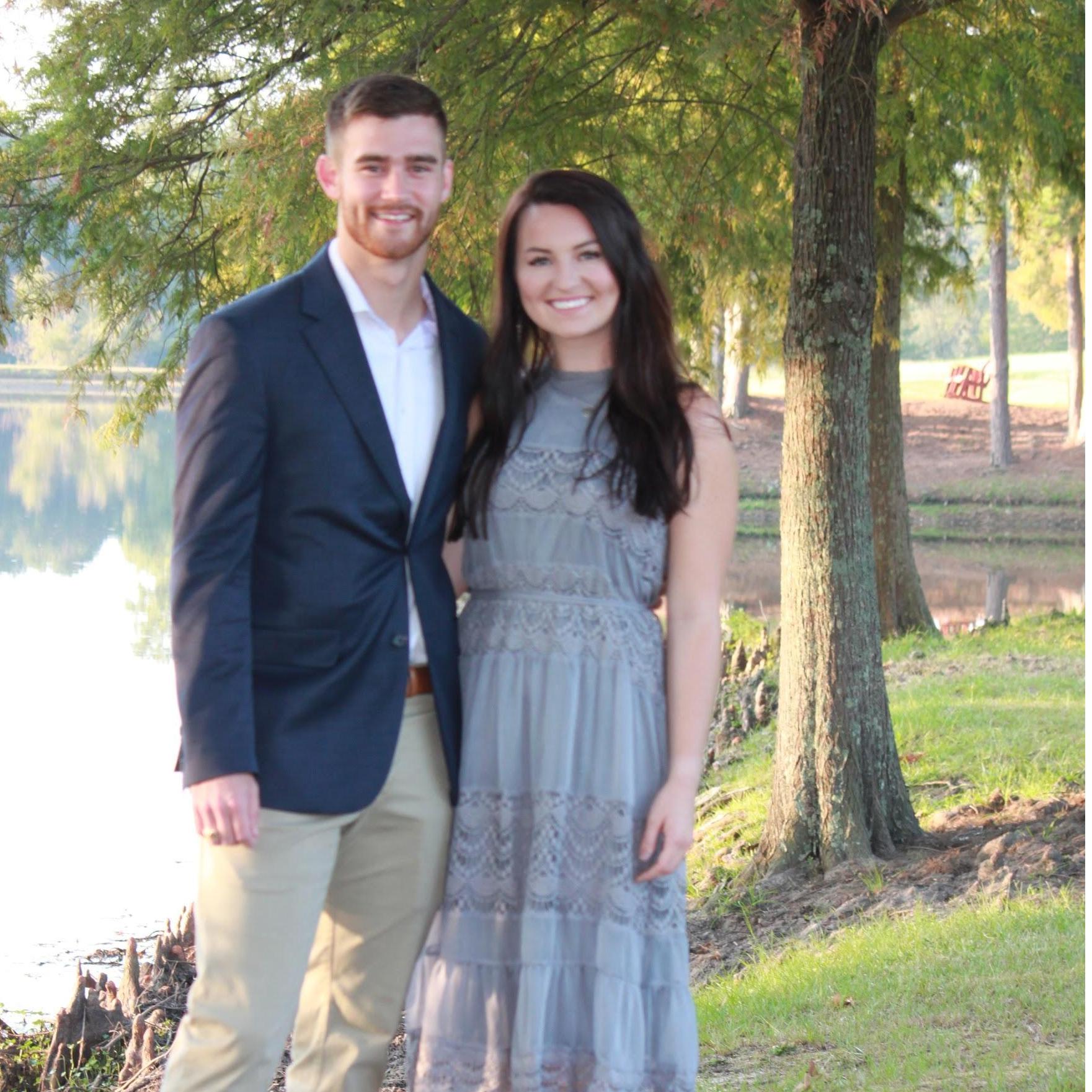 In the top right of this picture you can see where Dalton and Mr. Capps had planned the rocking chairs to be placed with the ring strategically there as well!
