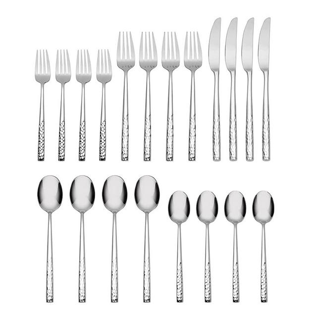 Oneida Mezze 20 Piece Everyday Flatware Set, one size, Metallic