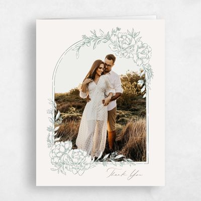 Green Rustic Wedding Thank You - Armoise Photo