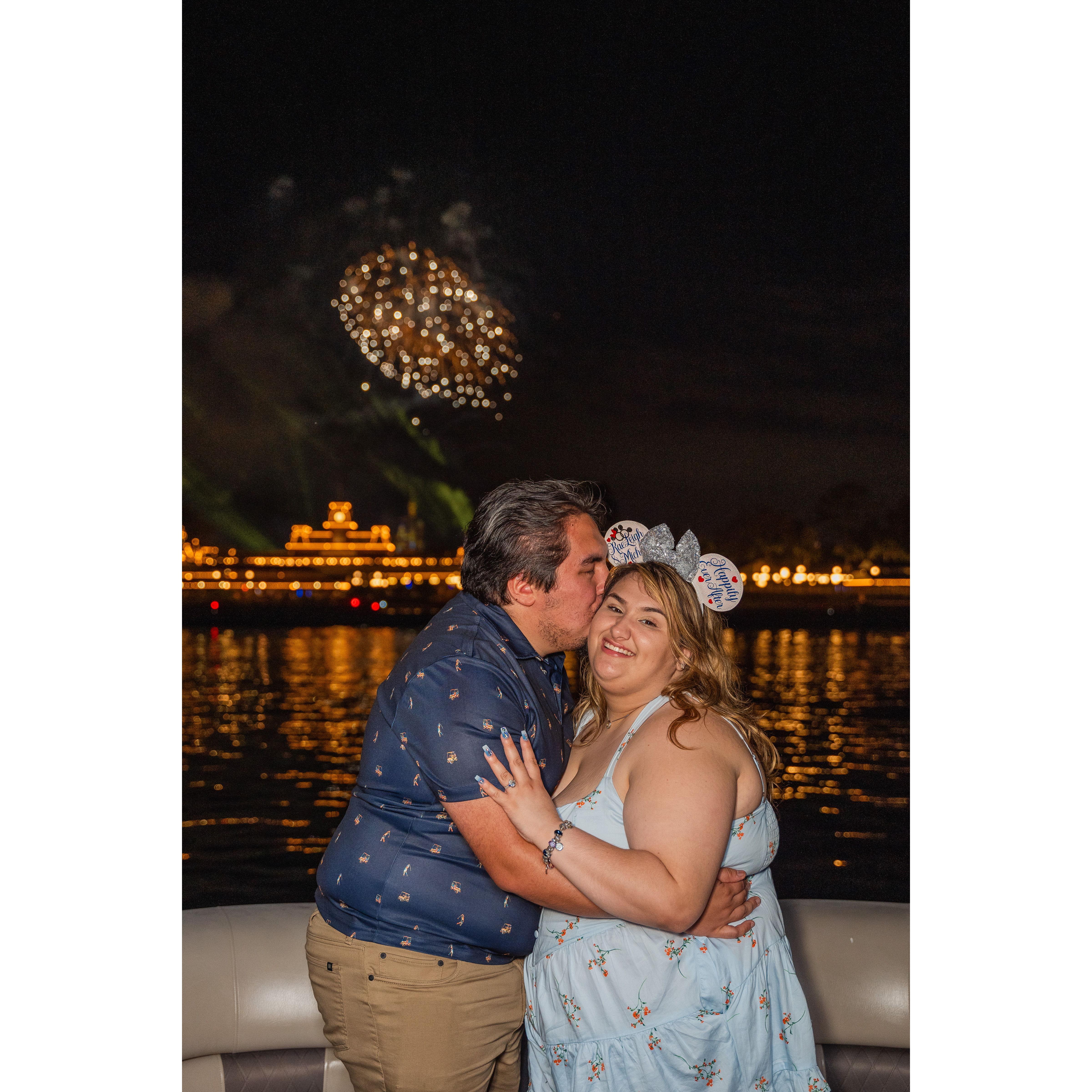 Feb. 7, 2025 - The night we got engaged!